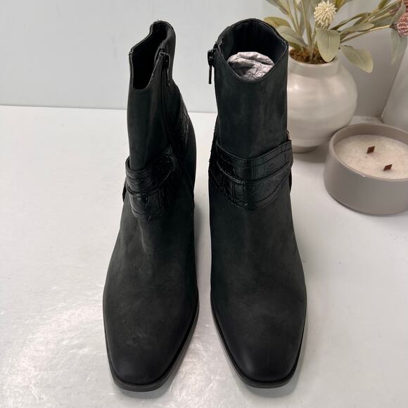 Vionic Carnelia Ankle Boots Square Toe Water Repellant Shoes Black Women 10 - Picture 5 of 10